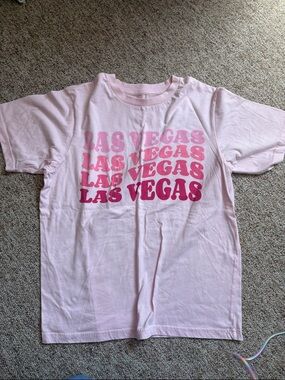 Hard Rock Cafe Pink Las Vegas Gradient Graphic Tee